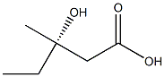 (S)-3-Hydroxy-3-methylpentanoic acid Struktur