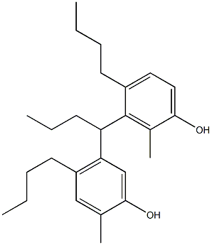 3,5'-Butylidenebis(2-methyl-4-butylphenol) Struktur