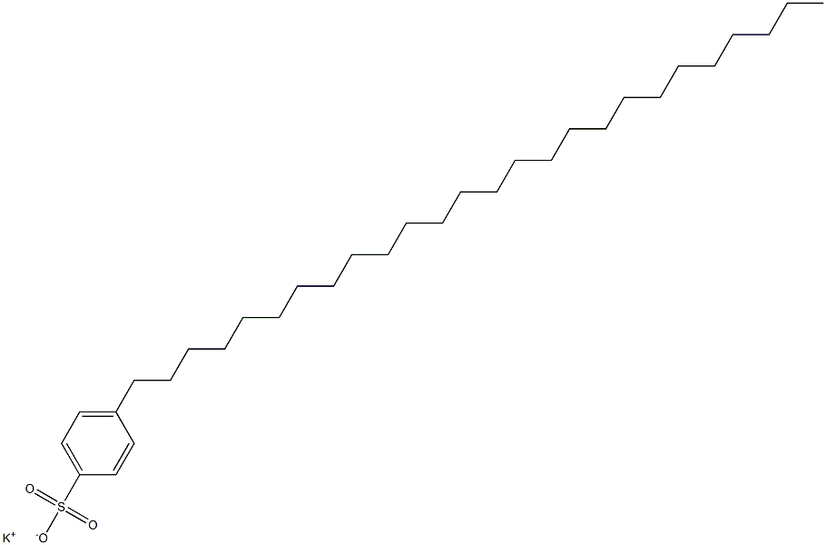 4-Hexacosylbenzenesulfonic acid potassium salt Struktur