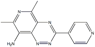 3-(Pyridin-4-yl)-8-amino-5,7-dimethylpyrido[3,4-e]-1,2,4-triazine Struktur