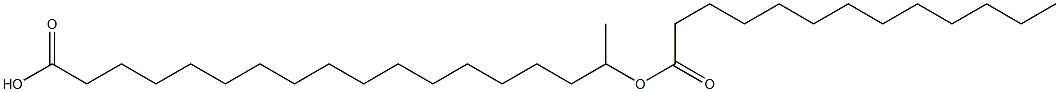 17-Tridecanoyloxyoctadecanoic acid Struktur