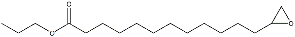 13,14-Epoxytetradecanoic acid propyl ester Struktur