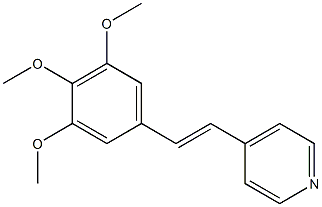 4-[(E)-2-(3,4,5-Trimethoxyphenyl)ethenyl]pyridine Struktur