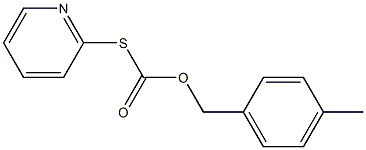 Thiocarbonic acid O-(4-methylbenzyl)S-(2-pyridyl) ester Struktur