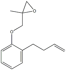 2-(3-Butenyl)phenyl 2-methylglycidyl ether Struktur