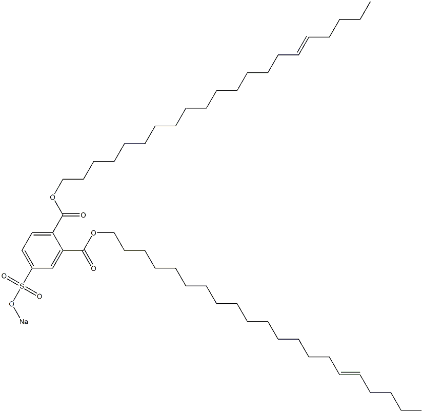 4-(Sodiosulfo)phthalic acid di(16-henicosenyl) ester Struktur