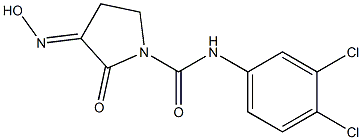 2-Oxo-3-hydroxyimino-N-(3,4-dichlorophenyl)pyrrolidine-1-carboxamide Struktur