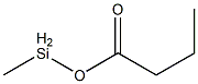 Butyric acid methylsilyl ester Struktur