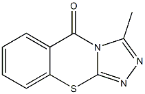 3-Methyl-5H-1,2,4-triazolo[3,4-b][1,3]benzothiazin-5-one Struktur