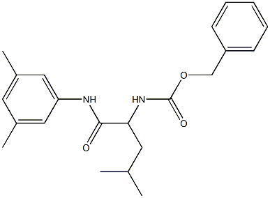 N-(3,5-Dimethylphenyl)-2-[[(benzyloxy)carbonyl]amino]-2-(2-methylpropyl)acetamide Struktur