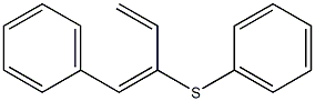 (2E)-1-Phenyl-2-(phenylthio)-1,3-butadiene Struktur