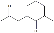 2-Acetonyl-6-methylcyclohexanone Struktur