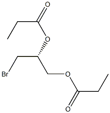 [R,(+)]-3-Bromo-1,2-propanediol dipropionate Struktur