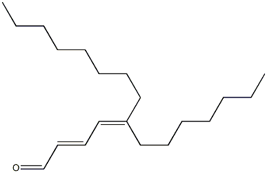 5-Heptyl-2,4-tridecadienal Struktur