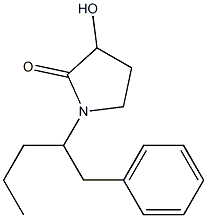 3-Hydroxy-1-[1-[benzyl]butyl]pyrrolidin-2-one Struktur