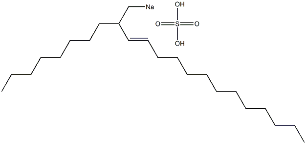 Sulfuric acid 2-octyl-3-pentadecenyl=sodium ester salt Struktur