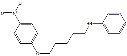 N-[5-(4-Nitrophenoxy)pentyl]aniline Struktur