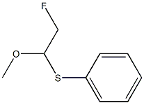 2-(Phenylthio)-2-methoxy-1-fluoroethane Struktur