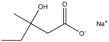 3-Hydroxy-3-methylvaleric acid sodium salt Struktur