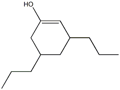 3,5-Dipropyl-1-cyclohexen-1-ol Struktur