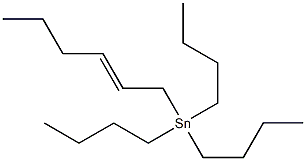 [(E)-2-Hexenyl]tributylstannane Struktur