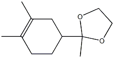 2-(1,2-Dimethyl-1-cyclohexen-4-yl)-2-methyl-1,3-dioxolane Struktur