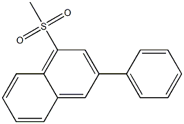 3-Phenyl-1-(methylsulfonyl)naphthalene Struktur