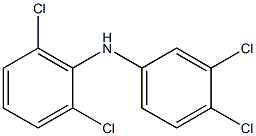 2,6-Dichlorophenyl 3,4-dichlorophenylamine Struktur