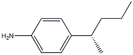 (+)-4-[(S)-1-Methylbutyl]aniline Struktur