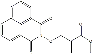 2-[[(2,3-Dihydro-1,3-dioxo-1H-benzo[de]isoquinoline)-2-yl]oxymethyl]acrylic acid methyl ester Struktur