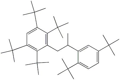 1-(2,3,5,6-Tetra-tert-butylphenyl)-2-(2,5-di-tert-butylphenyl)propane Struktur