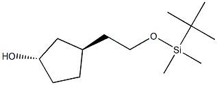 (1S,3R)-3-[2-[Dimethyl(tert-butyl)silyloxy]ethyl]cyclopentan-1-ol Struktur