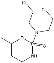 Tetrahydro-2-[bis(2-chloroethyl)amino]-6-methyl-2H-1,3,2-oxazaphosphorine 2-sulfide Struktur