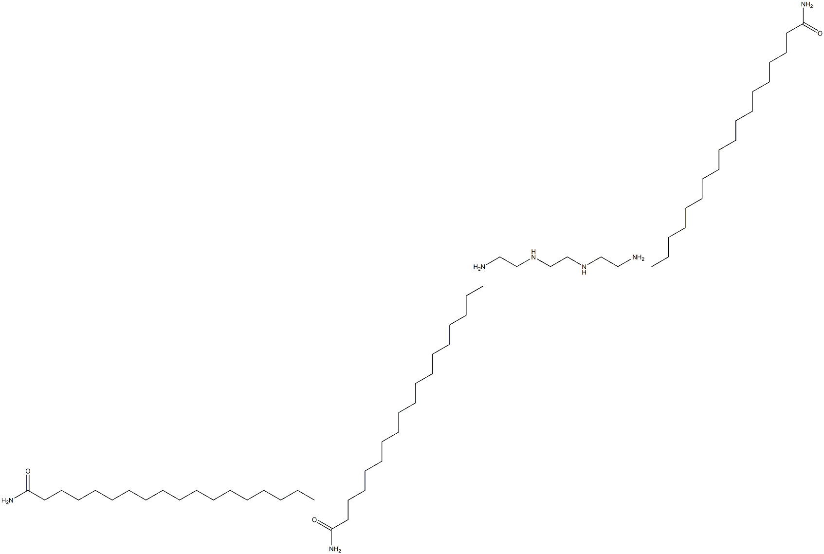 Triethylenetetramine tristearic acid amide Struktur