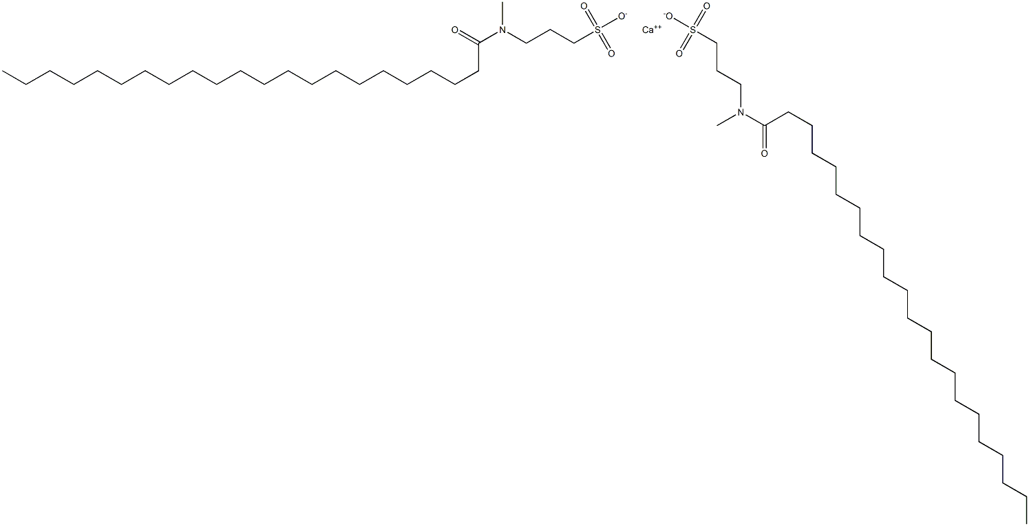 Bis[3-[N-(1-oxodocosyl)-N-methylamino]-1-propanesulfonic acid]calcium salt Struktur