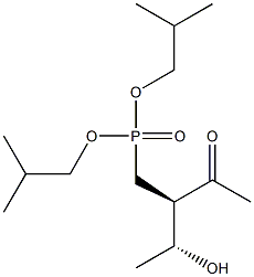 [(2R,3R)-2-Acetyl-3-hydroxybutyl]phosphonic acid diisobutyl ester Struktur