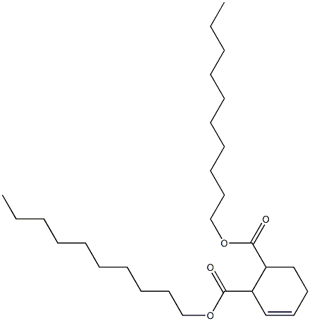 5-Cyclohexene-1,2-dicarboxylic acid didecyl ester Struktur