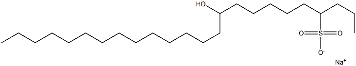 10-Hydroxytetracosane-4-sulfonic acid sodium salt Struktur