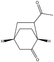 (1R,4S)-6-Acetylbicyclo[2.2.2]octan-2-one Struktur