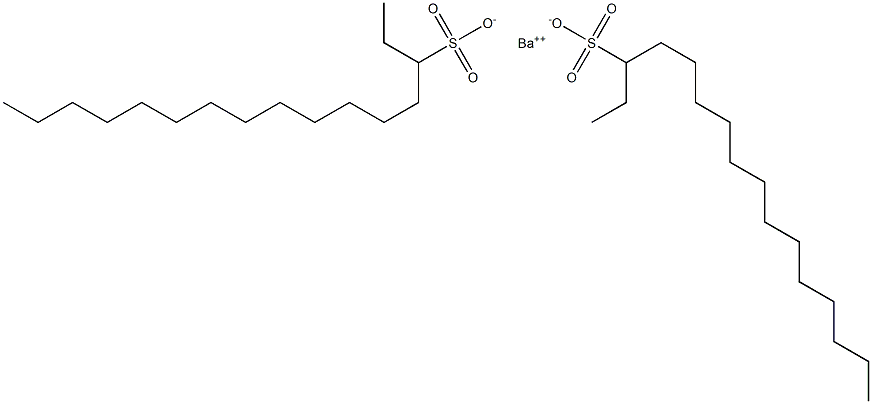 Bis(hexadecane-3-sulfonic acid)barium salt Struktur