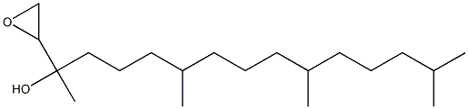 1,2-Epoxy-3,7,11,15-tetramethylhexadecan-3-ol Struktur