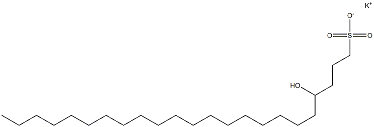 4-Hydroxytricosane-1-sulfonic acid potassium salt Struktur