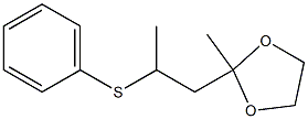 2-Methyl-2-[2-(phenylthio)propyl]-1,3-dioxolane Struktur