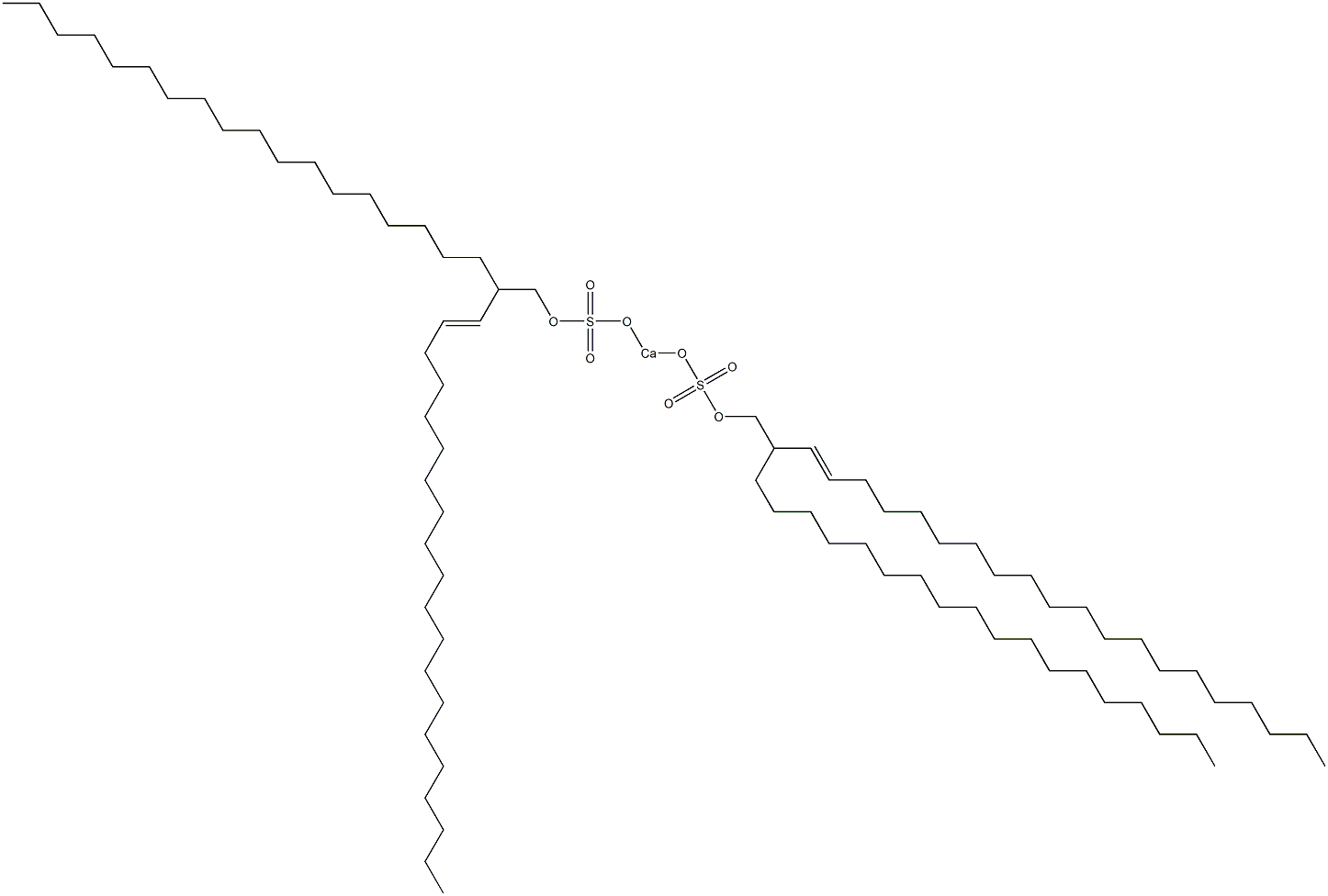 Bis(2-octadecyl-3-docosenyloxysulfonyloxy)calcium Struktur