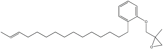 2-(13-Pentadecenyl)phenyl 2-methylglycidyl ether Struktur