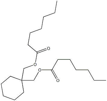 1,1-Cyclohexanedimethanol diheptanoate Struktur