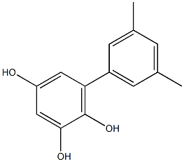 6-(3,5-Dimethylphenyl)-1,2,4-benzenetriol Struktur