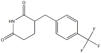 3-(4-Trifluoromethylbenzyl)piperidine-2,6-dione Struktur