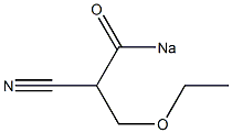 3-Ethoxy-2-(sodiocarbonyl)propiononitrile Struktur