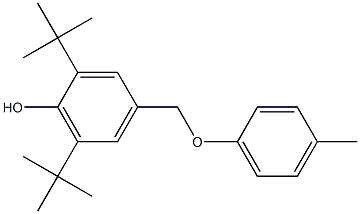 2,6-Di-tert-butyl-4-[[(4-methylphenyl)oxy]methyl]phenol Struktur